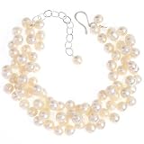 White Illusion Large Cultured Fresh Water Pearl Choker