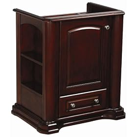 Danze DF022230MH Cirtangular Knightsbridge 30-Inch Freestanding Vanity, Mahogany by Danze