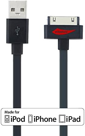 [Apple MFi Certified] 3.3ft / 1.0m Premium 30 pin USB Sync and Charging Cable for iPhone 4 / 4S iPad 1 / 2 / 3 (30-Pin Gray 3.3ft)+ 1pcs cable life touch screen mini pen