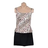 It Figues! Hip Hider Collection Panthera Print Skirtini Swimsuit RETAIL VALUE $101