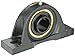 Sealmaster EMP-47 Pillow Block Ball Bearing, Expansion Type, Medium-Duty, Regreasable, Setscrew Locking Collar, Felt Seals, Cast Iron Housing, 2-15/16" Bore, 3-1/2" Base to Center Height, 9" Bolt Hole Spacing Width, ?2 degrees Misalignment Angle