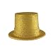 Gold Glittered Plastic Top Hat