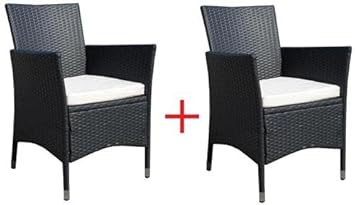 2 X Poly Rattan Sessel Stuhl Stuhle Gartenmobel Rattansessel Rattanstuhle Rattanstuhl Rattanmobel Thyutrthtgfg