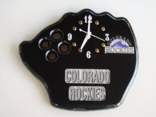 COLORADO ROCKIES GLOVE WALL CLOCK