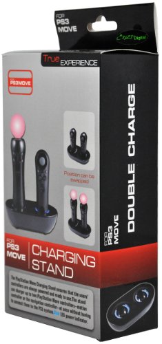 CrazyOnDigital Dual Charging Station for Playstation PS3 Move Controllers
