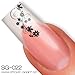 Nailart NAIL TATTOO STICKER - blossom / ornament - black