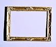 Dollhouse Miniature Gold Ornate Frame