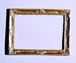 Dollhouse Miniature Gold Ornate Frame