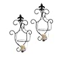 Metal Wall Candle Holder, Set of 2
