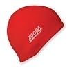 Zoggs Deluxe stretch Spandex swimming cap - (Colour: Red)
