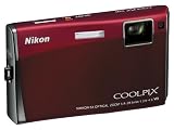 Nikon Coolpix S60 10MP Digital Camera with 5x Optical Vibration Reduction (VR) Zoom (Crimson Red)