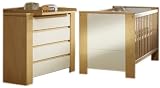 Schardt 08 965 37 01 - Kinderzimmer Cube Birke (Kombi-Kinderbett 70 x 140 cm, Umbauseitensatz, Wickelkommode)