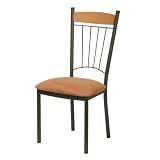 Allan Dining Chair Seat Type: Fabric - Bamboo Teak, Finish: Cocoa, Wood Crest Rail Finish: Mahogany