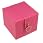 Boutique Small Square Pink Heart Keyring Jewellery Box