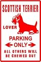 SCOTTISH TERRIER PARKING dog pet NEW sign