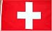 Switzerland National Country Flag - 3 foot by 5 foot Polyester (New)