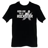 Simpsons Homer Kiss Me I'm A Rockstar Mens T-Shirt
