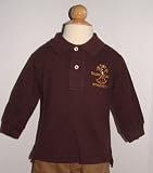 Polo Ralph Lauren Boys Long Sleeve Polo Shirt with Cross Mallet