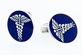 Sterling silver handmade cufflinks with enamel