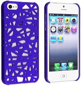 EverGoods Snap-on Case for Apple iPhone 5 5S , Dark Blue Bird Nest Rear