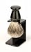 Edwin Jagger Handmade Imitation Ebony Shaving Brush ( Best Badger Hair ) With Drip Stand 9ej946sds - Small