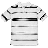 The Childrens Place Boys Striped Pique Polo Shirt Sizes 4 - 14