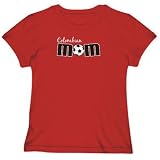 T-Shirt Woman Red  Colombian Soccer Mom  Colombia Country