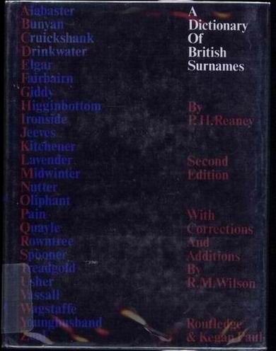 Dictionary of British Surnames
