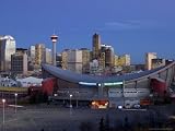 Skyline and Saddledome, Calgary, Alberta Photographic Poster Print by Walter Bibikow, 64x48