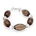 CHATEAU DARGENT Attractive Bracelet With Simulated gems and Topazes Beautifully Designed in 925 Sterling silver. Total item weight 44.2g Length 8in