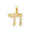 14k Filigree Chai Pendant
