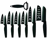 Pradel Premium - 043 - Coffret de 7 Pièces Céramique : 3 Couteaux à Steak + 1 Couteau Office + 1 Couteau Universel + 1 Couteau Éminceur + 1 Éplucheur