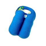 Neoprene Double Thirsty Bottle Tote - Blue/ Green