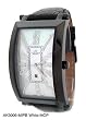 Adee Kaye IPG Black Swiss Quartz Mens Watch With White Mother Of Pearl Dial