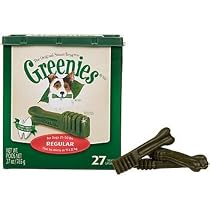 Greenies Dental Treats Regular Size Treat Tub, Pack of 27 Regular