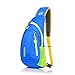sunhiker Shoulder Backpack, C822 Casual Cross Body Bag Outdoor Sling Bag Chest Pack with Adjustable Shoulder Strap for Cycling Hiking Camping Travel and Men Women (Blue/822)