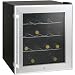 Culinair Aw160s Thermoelectric 16-Bottle Wine Cooler, Silver and Black