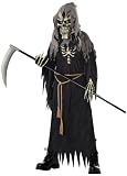 Dark Messenger With Out Wings Scary Kids Costume Black GreyX-Large