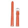 Watchband Genuine Lizard Orange 14mm Watchband Genuine Lizard Orange 14mm