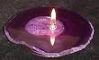 Agate Rock Oil Candle - Purple