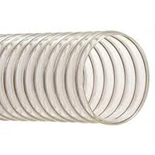Hi-Tech Duravent EH-M Heavy-Duty Series PVC Vacuum Duct Hose, Clear, 2" ID, 2-1/2" OD, 25' Length