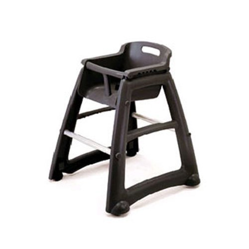 Stackable High Chair with Wheels Platinum