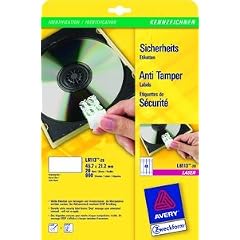 AVERY Zweckform Sicherheitsetiketten, 45,7 x 21,2 mm VE=1