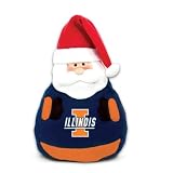 Illinois Fighting Illini Christmas Santa Claus Pillow