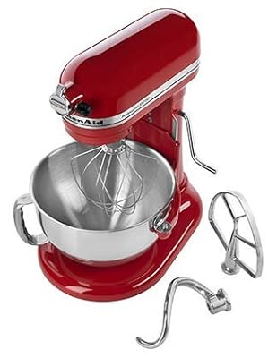KitchenAid Professional 575-watt 5.5 Qt Mixer, Red-Red