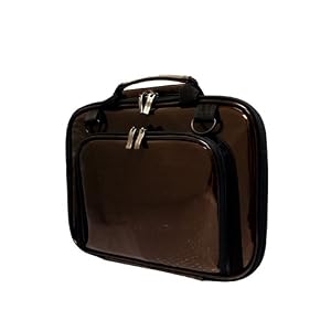 Lenovo IdeaPad S9 Notebook CaseCrown Double Memory Foam Netbook Case with Shoulder Strap and TSA Approved Combination Lock (Metallic Chocolate)