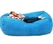 7-feet Xx-large Sky blue Cozy Sac Foof Bean Bag Chair Love Seat