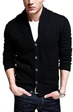 Match Men's K|G Series Shawl Collar Cardigan Sweater