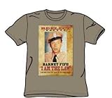  : Andy Griffith - I Am The Law - Adult Safari Green S/S T-Shirt For Men