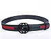 Uneedk Men's 38-mm GG Buckle Italy Leather Belt Green/Red/Green (95cm/37.3inch (28-30), Black) ¡­